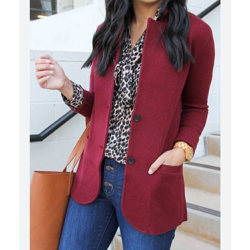 J.Crew Knit Blazer Jacket S